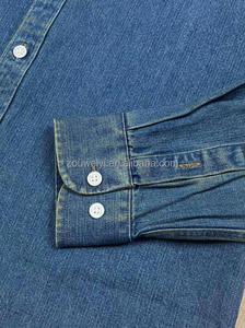 Saldi all'ingrosso <span class=keywords><strong>camicia</strong></span> da <span class=keywords><strong>uomo</strong></span> di buona qualità lavata alla RL RL etichette da <span class=keywords><strong>uomo</strong></span> camicie in Denim a maniche lunghe <span class=keywords><strong>Jeans</strong></span> - Product Image 3
