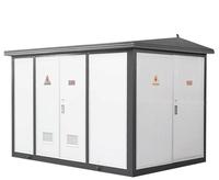 Boîtier de distribution préfabriqué extérieur YBM-12 (style européen) avec protection IP4X et serrure biométrique pour usage industriel