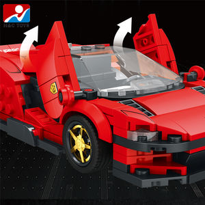 275 pièces 1:24 en plastique bricolage <span class=keywords><strong>bloc</strong></span> de construction modèles de voiture jouet éducatif manuel ouverture de <span class=keywords><strong>porte</strong></span> enfants transport thème blocs de construction - Product Image 2