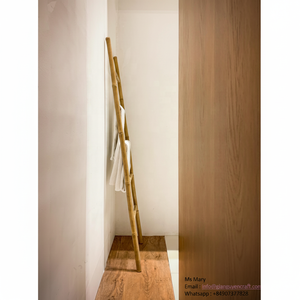 Toallero de Bambú Natural en Forma de Escalera para Decoración de Baño, Plegable y Multifuncional, Buen Precio - Product Image 1