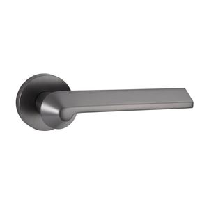 New Design Modern <strong>Bedroom</strong> <strong>Door</strong> <strong>Knobs</strong> Matt Black Zinc Alloy Lever <strong>Door</strong> Handle Lock Set - Product Image 1