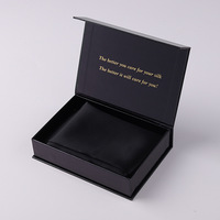 Boîte Cadeau Noire Luxe à Fermeture Magnétique Faible MOQ, Boîte en Carton Noire avec Couvercle et Fermeture Magnétique