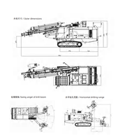 Foreuse rotative diesel intelligente Kaishan KT15i, modèle phare, sur chenilles, pour forage en exploitation ouverte, profondeur 35m