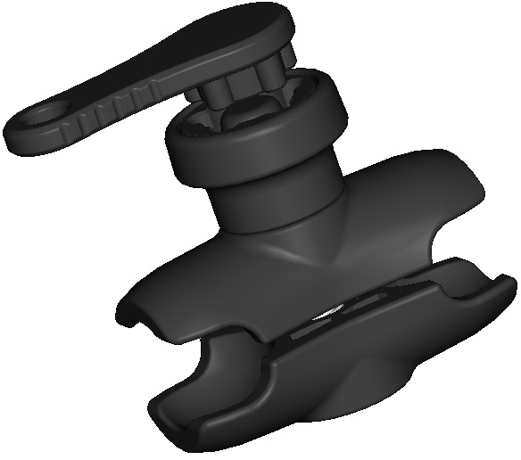 Bras de serrage antivol J1-fd 6 cm - Rotule 25 mm