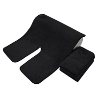 Serviette de massage pour spa, serviette de bain, serviette de beauté pour salon, traitement cosmétique, serviettes en microfibre en forme de U pour le démaquillage, prix d'usine