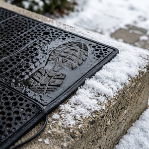 Tapis chauffant en graphène pour la fonte de la neige, tapis électrique d'extérieur écologique pour allée, passerelle, escaliers, hôtel et <span class=keywords><strong>parc</strong></span>, IPX8, 110V 220V CE - Product Image 5