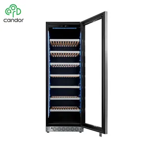 Factory wholesale CE, ETL approval 166 bottles electronic freestanding compressor wine chiller cellar