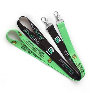 Lanière en nylon imprimée avec logo personnalisé pour cou lanière porte-badge d'identification lanière porte-clé lanière en polyester pour carte nominative pour événement - Product Image 3