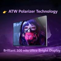 Moniteur 4K 32 pouces 3840x2160 60Hz écran IPS 100% SRGB 96% DCI-P3 500nits écran sans bordure à 3 côtés pour ordinateur PC de jeu de bureau