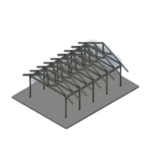 Metalen Gebouw Geprefabriceerde Stalen Structuur Hal Lage Kosten Industriële Schuur Ontwerpen Metalen Gebouw