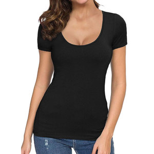 T-Shirt con tunica a manica lunga manica lunga Slim Fit T-Shirt personalizzata in poliestere 10% in Spandex da <span class=keywords><strong>donna</strong></span> - Product Image 2