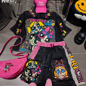 T-Shirt Personalizzate con Personaggi dei Cartoni Animati per Donne, Magliette Divertenti con Grafiche all'Ingrosso, <span class=keywords><strong>Abbigliamento</strong></span> Femminile - Product Image 4