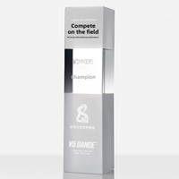 Trofeo de Cristal Tallado de Alta Calidad con Letras Personalizadas, Columna Cuadrada Transparente, Estrella de Cinco Puntas, HF-989, Premios Anuales