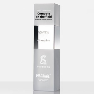 Trofeo <span class=keywords><strong>de</strong></span> <span class=keywords><strong>Cristal</strong></span> Tallado <span class=keywords><strong>de</strong></span> Alta Calidad con Letras Personalizadas, Columna Cuadrada Transparente, Estrella <span class=keywords><strong>de</strong></span> Cinco Puntas, HF-989, Premios Anuales - Product Image 4