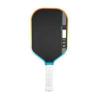 Raquette de pickleball en fibre de carbone de 4e génération, exclusive, de qualité compétition, pressée à chaud, très vendue, pour l'extérieur