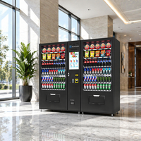 Distributeur automatique intelligent de collations et de boissons RUNYANG, combo personnalisé, sans personnel, pour l'extérieur, économique, pour aliments et boissons