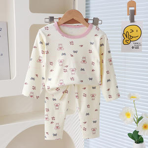 Automne vêtements pour enfants en gros garçons ensemble de vêtements de nuit allemand <span class=keywords><strong>velours</strong></span> pyjamas pantalons maison vêtements pour garçons filles confortable pour - Product Image 1
