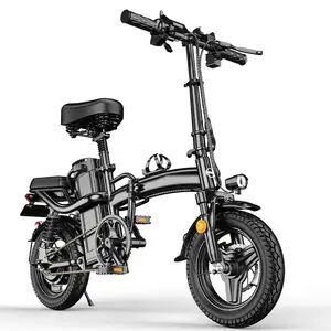 2023 sıcak satış Mini boyutu katlanır elektrikli bisiklet 400W 48V 14 inç elektrikli şehir bisikleti katlanabilir elektrikli bisiklet