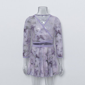 D036037 DTTROL <span class=keywords><strong>Ropa</strong></span> de <span class=keywords><strong>Ballet</strong></span> para Niños, Top de Manga Larga, Malla de Poliéster, <span class=keywords><strong>Ropa</strong></span> de Práctica - Product Image 5