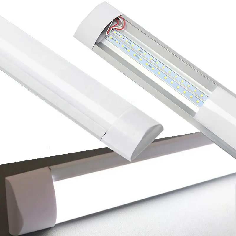 60-120CM 2FT 4FT Led tri-proof purification lamp t8 dust-proof 40W Anti-dizziness office ceiling Integrated bracket tube light