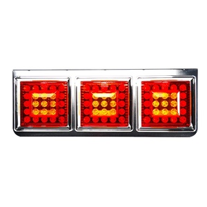 Đèn hậu LED 24V cho xe tải <span class=keywords><strong>Hino</strong></span> với đèn xi nhan LED ba chế độ kết hợp, đèn phanh, đèn báo rẽ, đèn hậu cho xe kéo, xe đầu kéo - Product Image 1