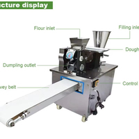 Machine automatique de remplissage de raviolis en acier inoxydable, machine à samosas et empanadas, machine à rouleaux de printemps, avec convoyeur à double alimentation