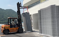 Système mobile facile à utiliser, matériaux résistants à la chaleur, KUKA 210 R2700-2, impression 3D robotisée, construction de maisons, projet clé en main