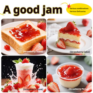 1.36 kg purée de fruits confiture fraise pêche Sauce pour crème glacée Dessert lait thé boisson Snack farce emballé en vrac bouteille sac boîte - Product Image 5