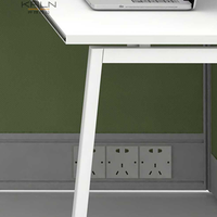 2026 Harga Pabrik Langsung Kaln PAKE Meja Kerja Logam Modern untuk 3 Orang Furnitur Kantor Kustom dengan Garansi 6 Tahun