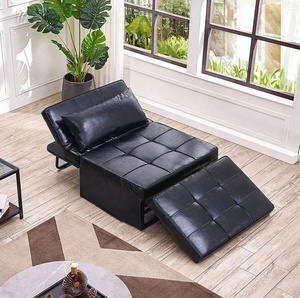 Modern Multi-functional Metal Modular Living Room Furniture Cross-Border Home Furniture Folding <strong>Single</strong> Lunch Recliner Sofa <strong>Bed</strong> - Product Image 2