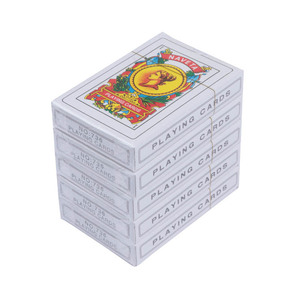 Jeu de cartes espagnoles personnalisées avec logo NAIPES imprimé, finition brillante, durable, écologique, en papier artistique imperméable, ensemble unique - Product Image 6