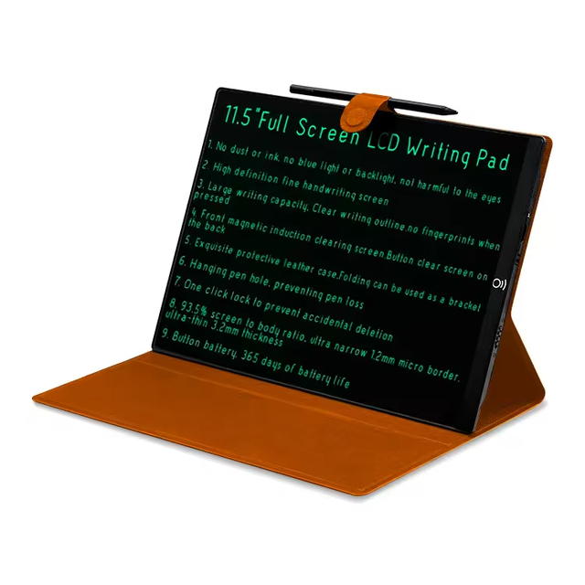 Portable Office 11 Inch Writing Boards Memo Notepads LCD Leather Writing Tablet for Business