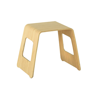 Nuovo arrivo Design fresco Non pieghevole comodo piccolo facile da montare panca in bambù di betulla di pioppo curvo naturale - Product Image 1