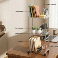 Chariot de rangement mobile multi-usages à 3 étagères avec roulettes, Fourniture en gros