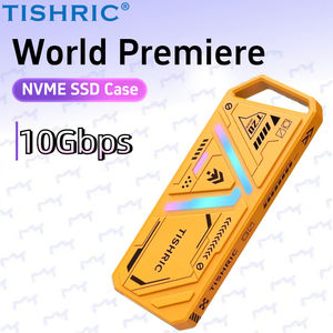 Caja de Disco Duro Mecánica de Aluminio CNC TISHRIC T20 RGB, Compatible con NVME, 10 Gbps, Apta para Discos Duros SSD <span class=keywords><strong>M</strong></span>.2 - Product Image 2