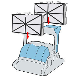 Combinaison de filtre de piscine ultra fine JC pour <span class=keywords><strong>Dolphin</strong></span> <span class=keywords><strong>M400</strong></span> M500 Nautilus Robotic Pool Cleaner Filter - Product Image 5