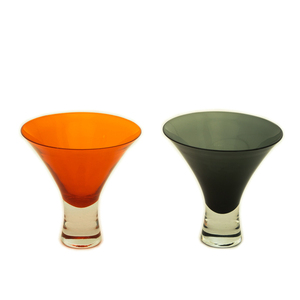 250ml Stock Couleur Orange Fait Main Décoratif Tige Courte <span class=keywords><strong>Verre</strong></span> À <span class=keywords><strong>Martini</strong></span> - Product Image 4