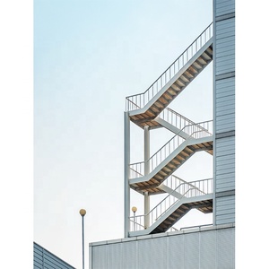 <span class=keywords><strong>Escalera</strong></span> de fuego grande para exteriores, drenaje exterior, nieve, drenaje y prevención de óxido, marco de acero, superficie de <span class=keywords><strong>escalera</strong></span> de hierro galvanizado - Product Image 1