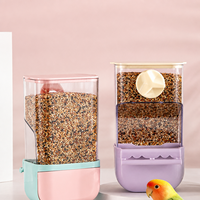 Mangeoire automatique pour oiseaux, distributeur de graines avec tiroir séparateur de coques pour perruches, mangeoire à gravité pour oiseaux