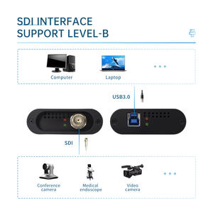 USB3.0 <span class=keywords><strong>SDI</strong></span> HDMI DVI VIDEO CAPTURA Caixa De Cartão Vmix Zoom Endoscópio Jogo Streaming Transmissão Ao Vivo 1080P UNISHEEN UC3200S-P - Product Image 3