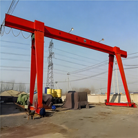 Grue portique électrique extérieure de 15 tonnes à poutre simple sur rail au sol pour la vente en gros