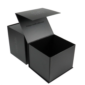 Caja de Embalaje de Cartón Negro Personalizada, Caja Rígida de Regalo con Tapa, Cajas de Embalaje de Cartón Mate para Envíos - DH10192 - Product Image 1