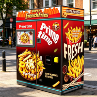 Máquina Expendedora Automática de Papas Fritas y Pollo Frito con Pantalla Táctil de 32 Pulgadas, Monitoreo Remoto e Integración en la Nube, 20-150 Unidades
