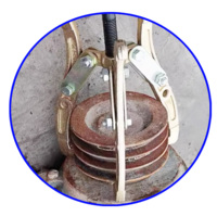 Extracteur d'engrenages industriel robuste à 3 griffes avec mini-écart de 4 pouces, garantie 1 an, personnalisable OEM pour le retrait des roulements de moyeu