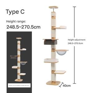 Ab Werk Gefertigter Katzenkratzbaum aus Massivholz mit Raumkapsel - Product Image 5