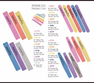 Bán buôn ánh nắng mặt trời 100/180 bền có thể giặt Double Sided Nail tập tin thiết lập chuyên nghiệp bọt biển Nail đệm và tập tin - Product Image 6