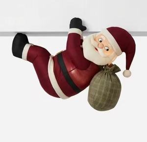 Stable Standing Inflatable Santa Claus with Ropes and Ground Stakes for Windy Outdoor Christmas Garden Yard Decoration - Product Image 6