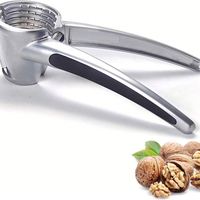 Roestvrij Staal Luxe Notenkraker Milieuvriendelijke Antislip Tang Opener voor Pecannoten Hazelnoten Walnoten Natuurlijke Kleur 18*6 cm Tool
