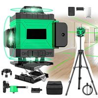 Niveau laser vert 4D 16 lignes multifonctionnel de qualité industrielle pour le bricolage, rotation à 360 degrés, livraison directe prise en charge, entrepôt local aux États-Unis