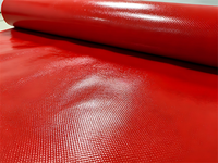 Rouleau de tissu en fibre de verre enduit de silicone d'un côté, ignifuge et isolant thermique, fabriqué par l'usine ChuanDong